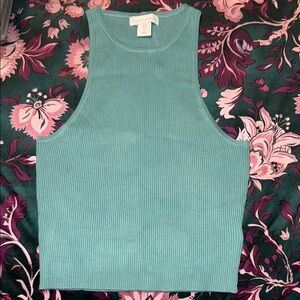House of Harlow 1960 Ribbed High Neck Tank Top